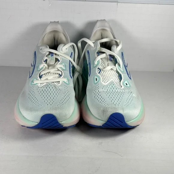 Brooks Glycerin 22 Women's 7D wide shoe Athletic Shoes - White and Blue B1 - Picture 4 of 9